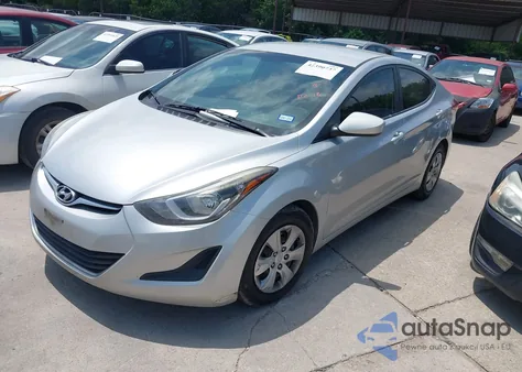 2016 Hyundai Elantra Se из США, поврежденный, VIN 5NPDH4AE0GH664582